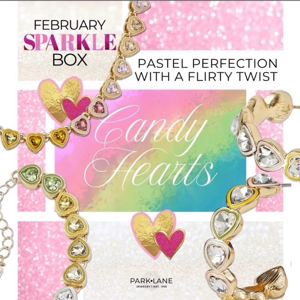 Park Lane ✨ Sparkle Box ✨ Candy Hearts Earrings Only - February 2026